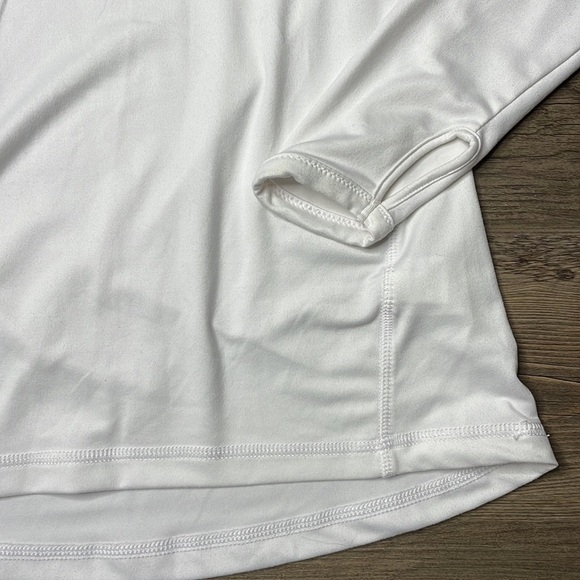 Old Navy Go Dry Women’s White 1/4 Zip Long Sleeve Pullover, size small - Picture 4 of 8